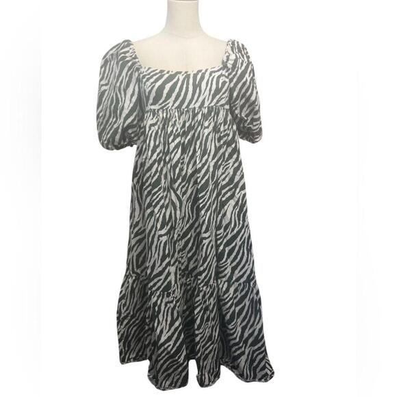 London Bridge X listen to me zebra print maxi dress - Picture 1 of 2